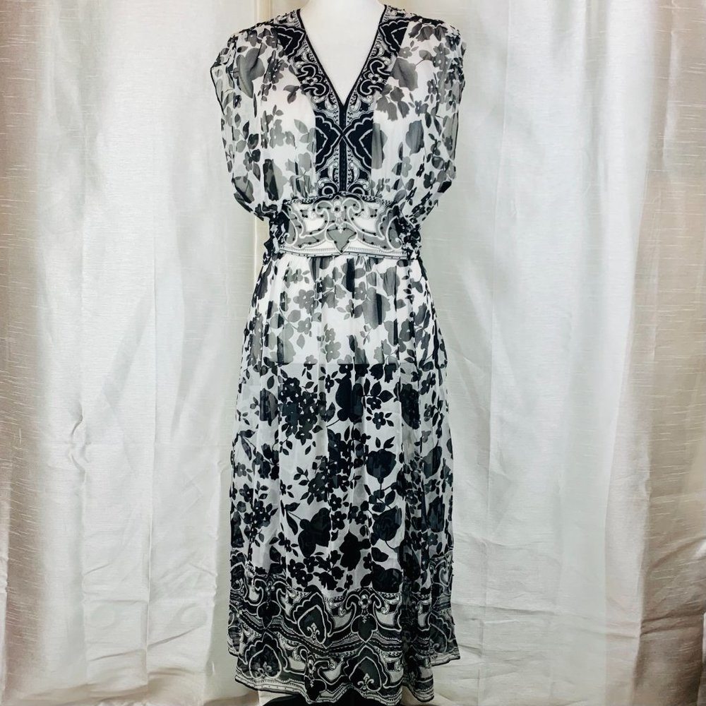 iXe Shear Floral Dress 12